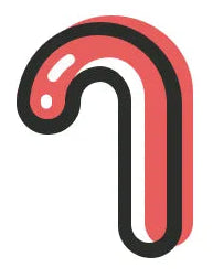 Candy Cane Sticker